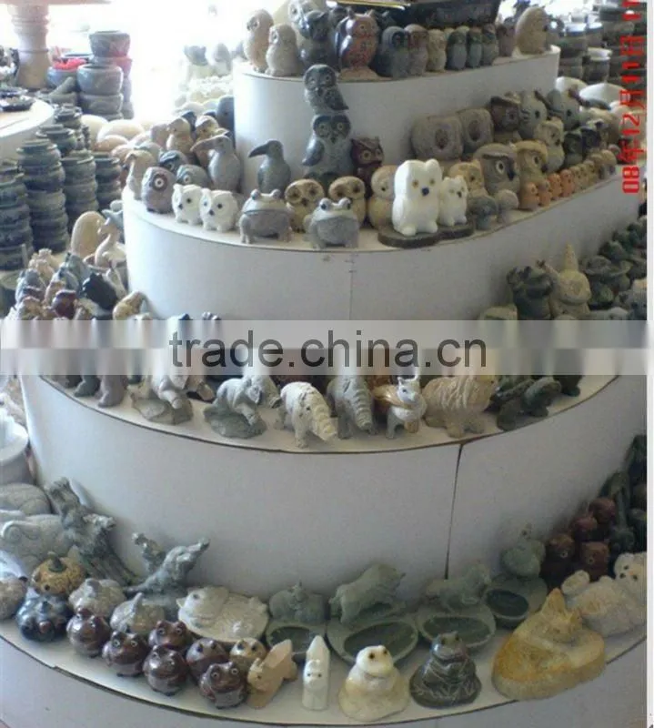 Hand Carving Small Stone Rabbits Craft
