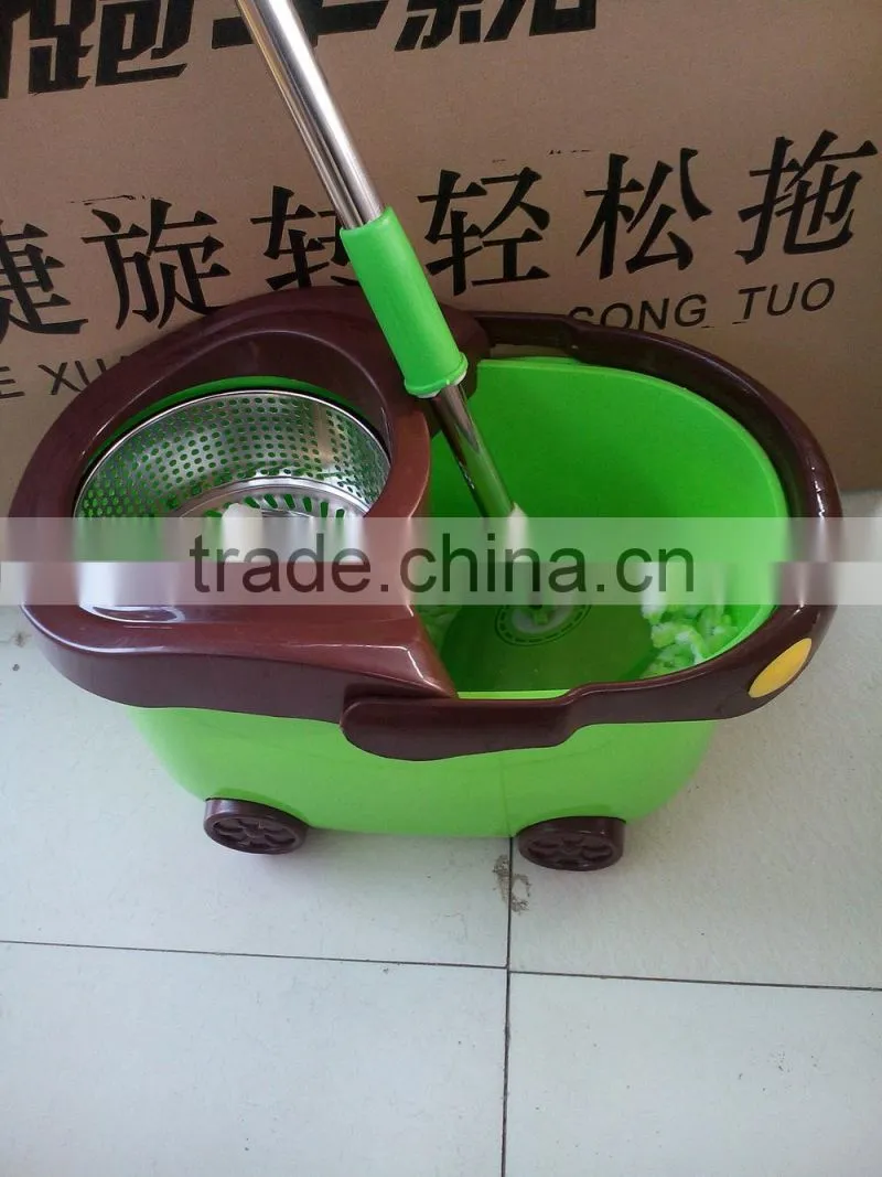 360 squeezee spin mop with cotton mop