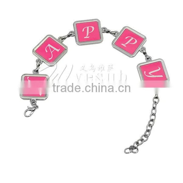 2016 New Design Abaya Sublimation Bracelet in Zinc Alloy Jewelry