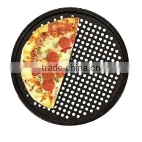pizza grill pan,Non stick metal pizza grill pan