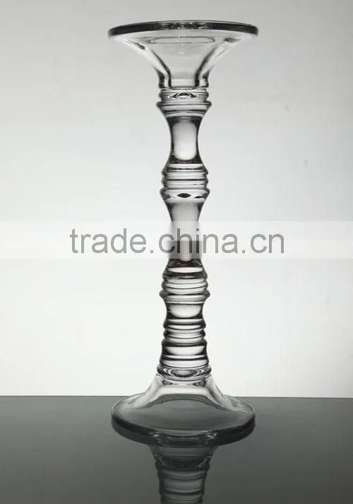 Crytal candle holders tall glass candle holder