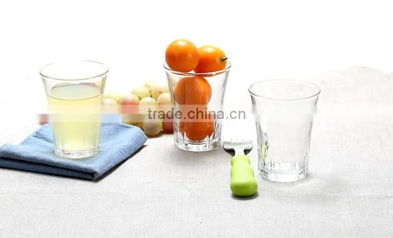 130ml high clear small drinking glass