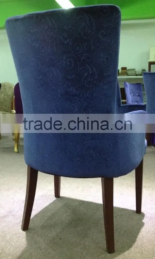 Luxury antique fabric dinning chair with many color best price high quality