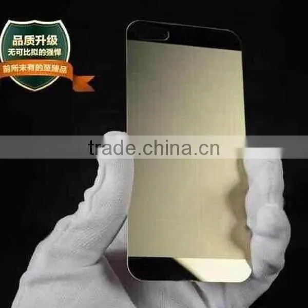 Electroplating Matte frosted tempered glass screen protector film for iphone 5s, mobile phone protective film