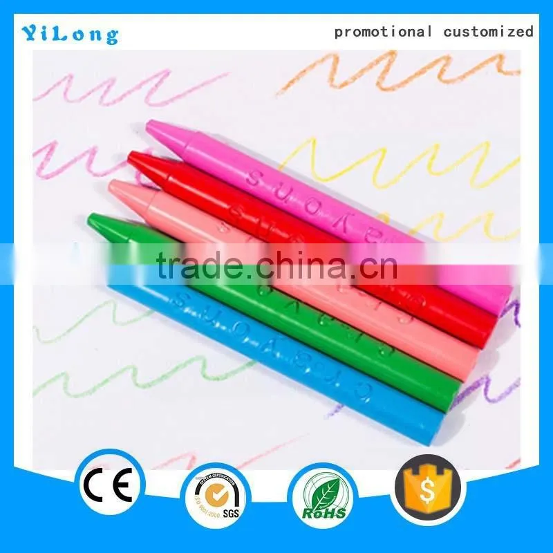 China supplier Promotional more colors Custom wax crayon Stacking crayon for kids