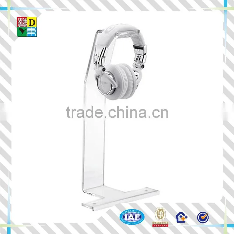 2015hot sale elegant design acrylic headset display rack/custom simple style acrylic headset case from China low price