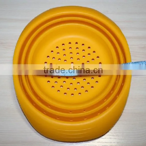 cooking tools silicone strainer /foldable silicone colander