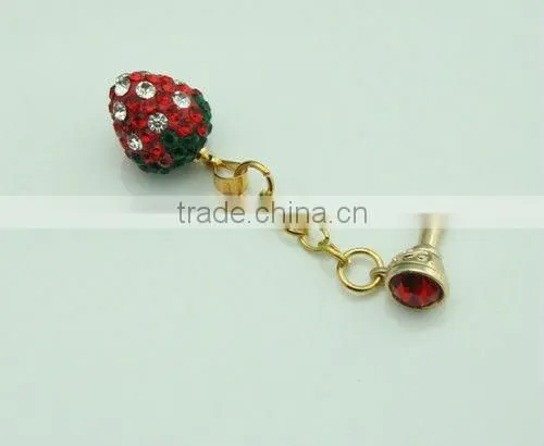 Animal Ear cap dust plug for mobile phone