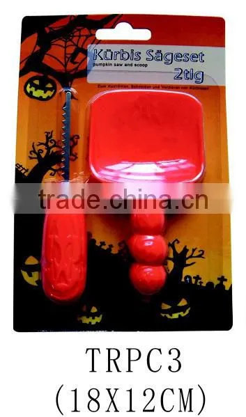 Halloween decoration gift 2 pcs deluxe pumpkin carving kit