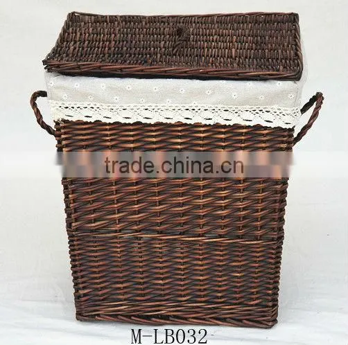 Beautiful rattan wicker Laundry basket with lids & large storage basket