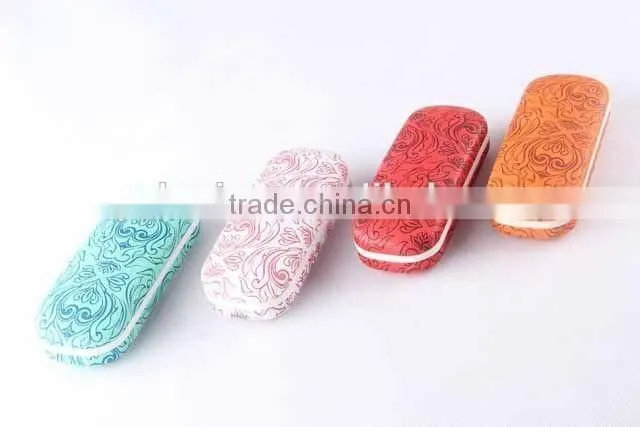 Printed PU glasses box with magnet PU glasses case