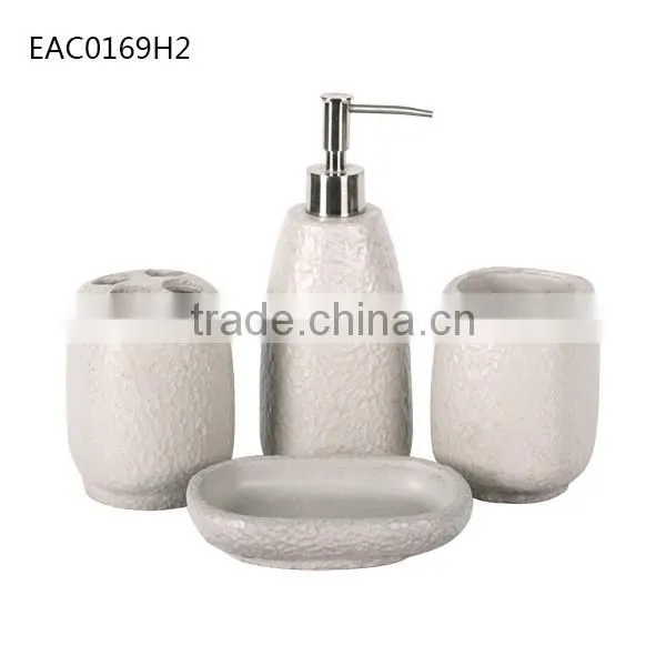 Bathroom fitting concrete / copper bathroom accessory set