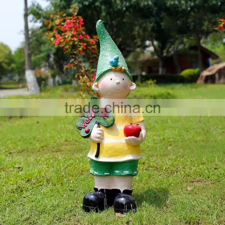 alibaba wholesale promotion resin craft fiberglass child sculpture