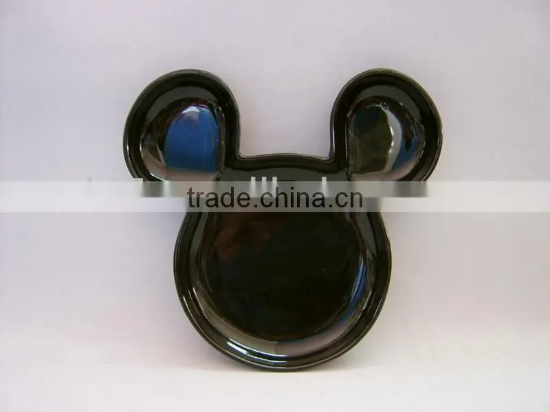 kid divided ceramic food serving plate for school