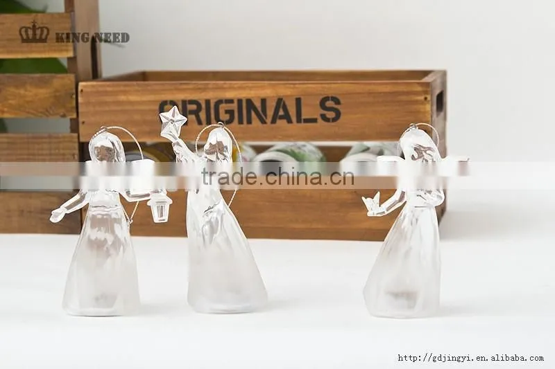 Dongguan Acrylic LED RBG light hanging small angel figurines ornament