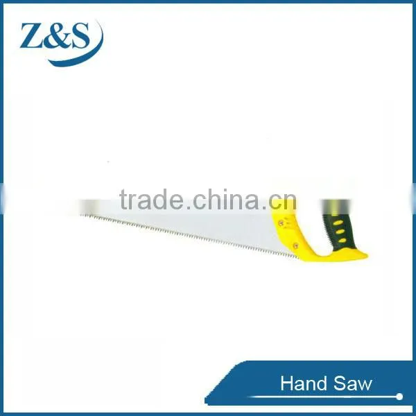 Plastic handle with TPR grips hand saw