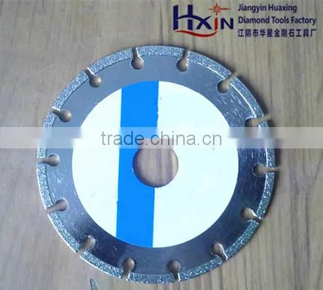 Electroplated Diamond circular cutting blades for marbles with segment rim