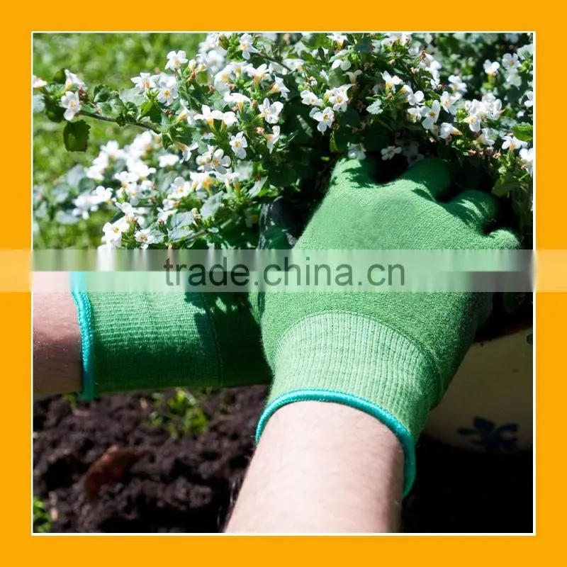Garden Digging Gloves as seen on TV with Fingertips Right Claws, Great for Digging, Raking, Cultivating
