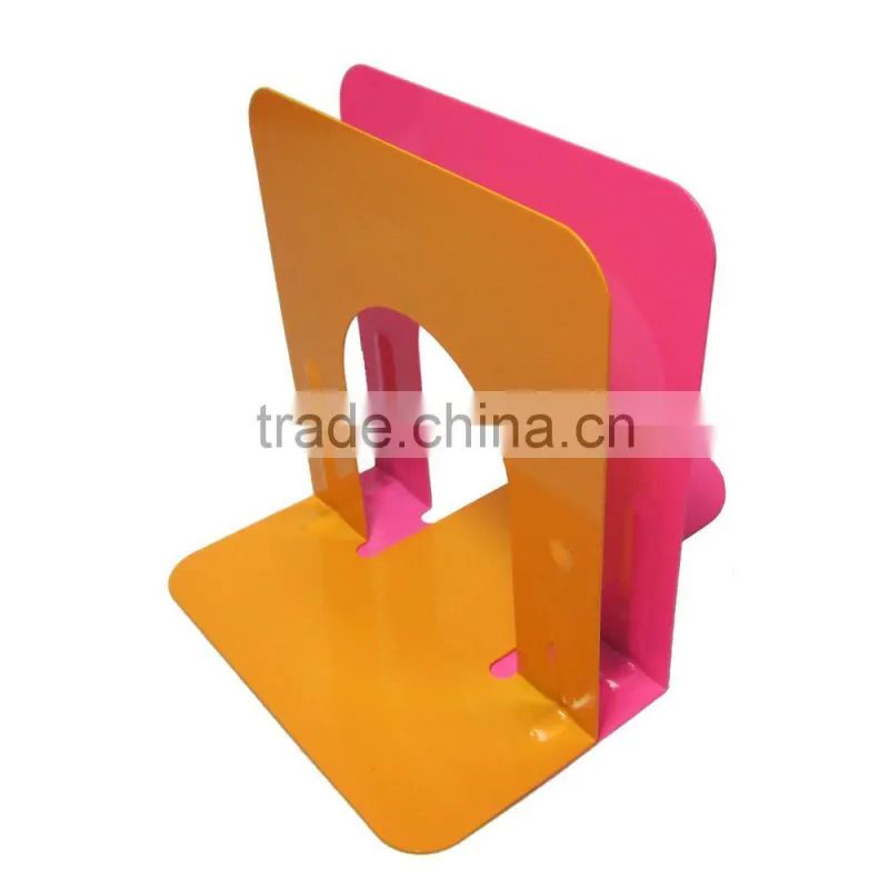 High quality colored desktop 5"metal library cheap bookend