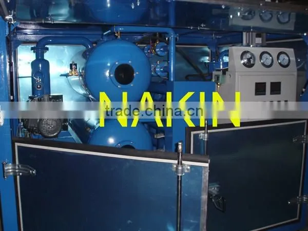 High Quality Nakin ZYD Double Stages Vacuum Lubricating Oil Purifier / Oil treated machine