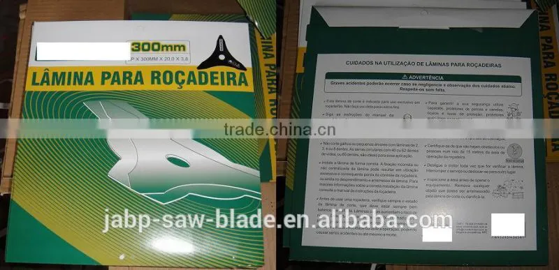 China factory polishing metal blades for brush cutter