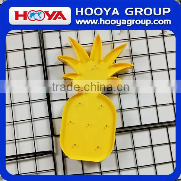 cheap but high quality yellow pineapple LED marquee light