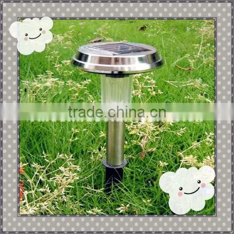 stainless steel&plastic solar garden lamp