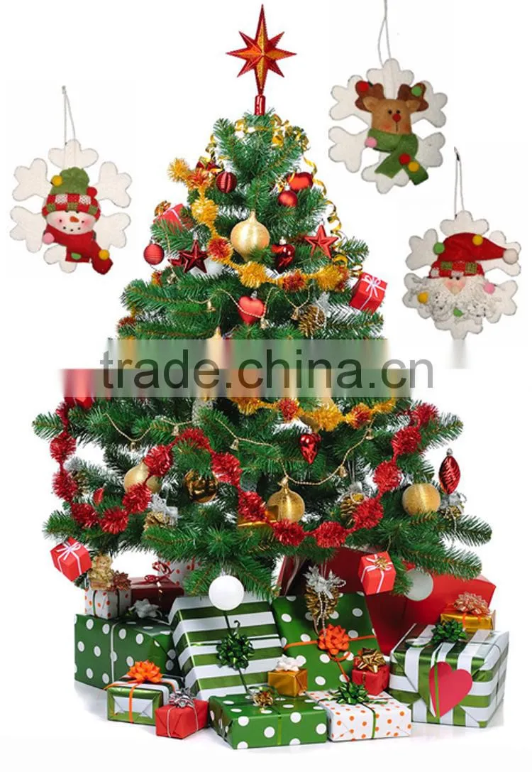 Fashion Christmas Snowman Deer Snowflakes Christmas Tree Ornament Cheap Christmas Tree Decoration