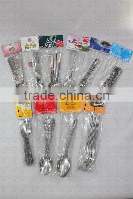 Hot-selling!!!! stainless steel dinnerware w/different designs