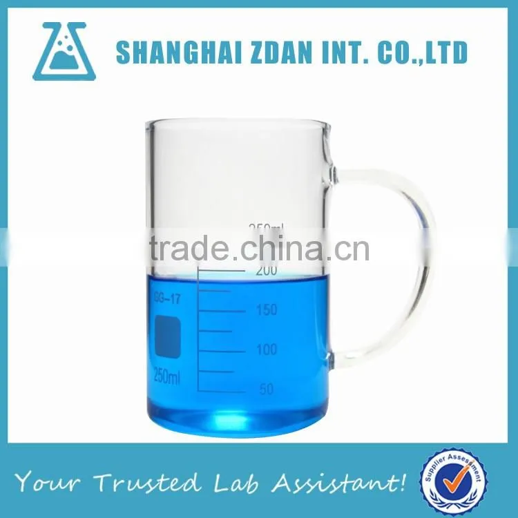 2000ml Glass Beaker High Quality Laboratory Glassware Used