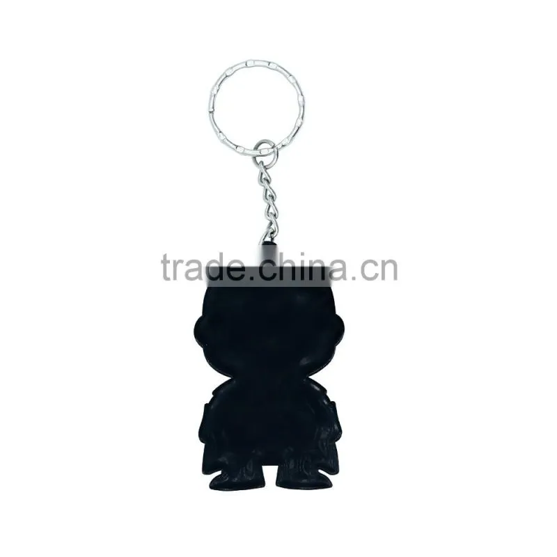 China manufacturer custom logo rubber pvc keychain.soft pvc silicone keyring