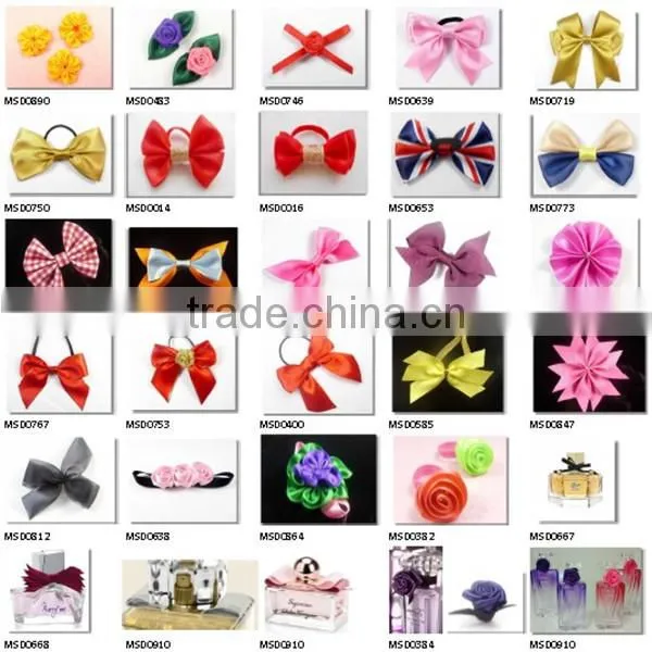 MSD wholesale pink ribbon bow for girls dress decoration