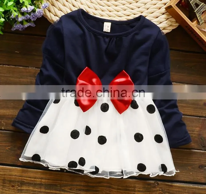 2016 wholesale newborn baby girl cotton party wear dress dance wear