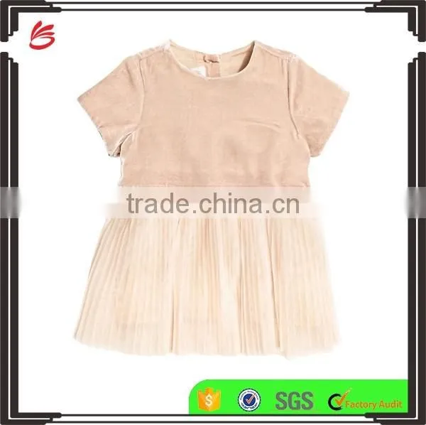 Dress with Tulle Skirt kids velvet pink baby skirt