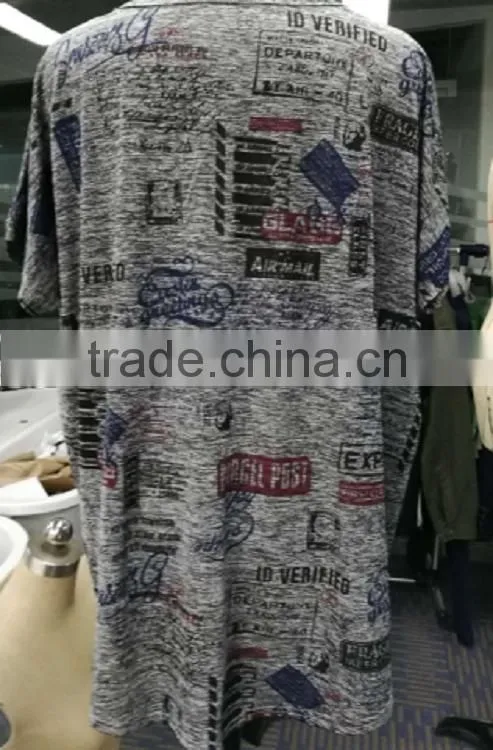 2017 Top quality plus size women clothing grey color knitted blouse for online sale