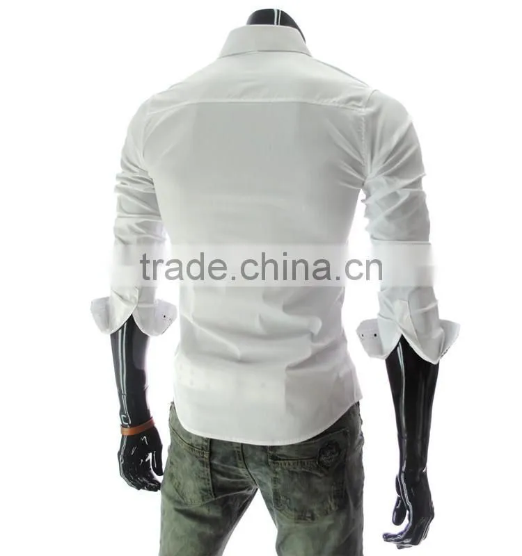 New style slim fit 100% cotton plain fashion t shirt for man
