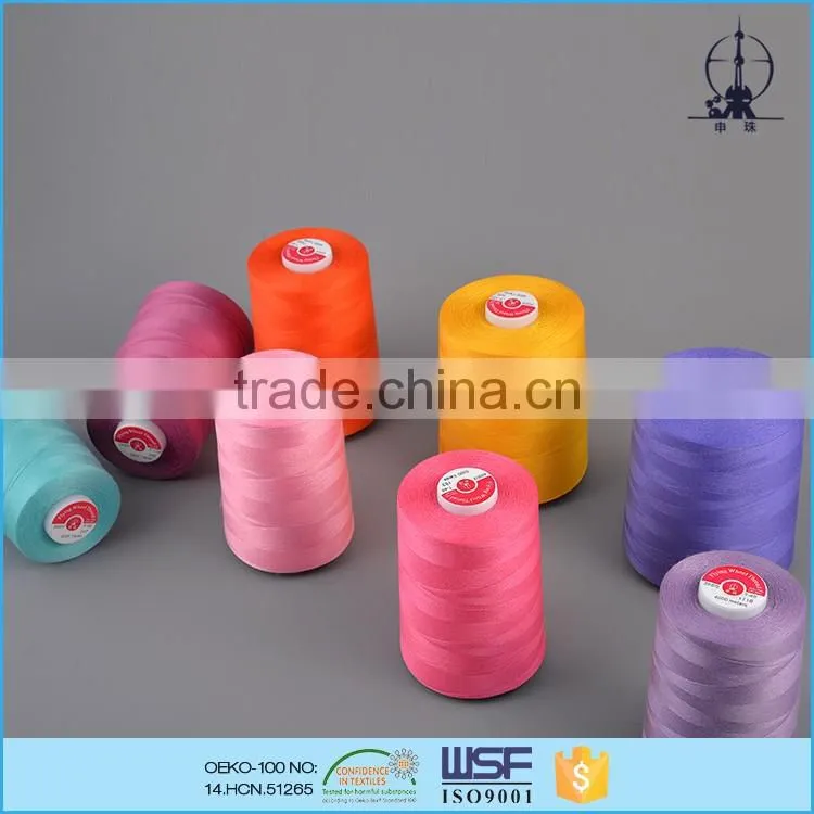 Cheap 45s/2 core spun polyester sewing thread price for blouses