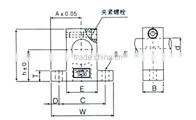8mm Linear shaft support unit/linear bearing slide unit SK8