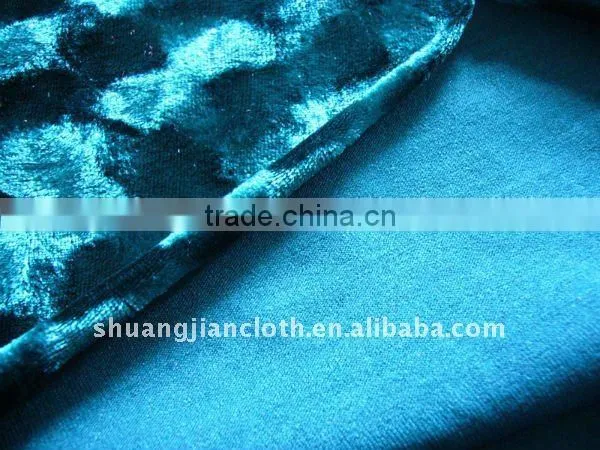 Polyester Spandex Velvet Fabric