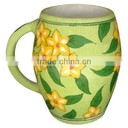 Vintage Beer Mugs Online | Jaipur Blue Pottery Ceramic Cups