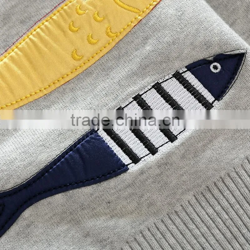 Autumn spring and winter baby wool embroidery knitting design sweater