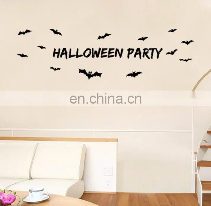 Halloween Theme Bats Window/Wall Sticker Halloween Decoration Home Decoration