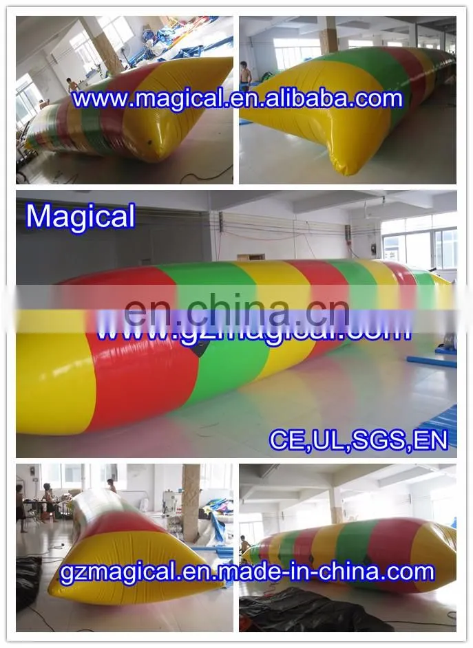 Funny game inflatable water blob inflatable water catapult blob