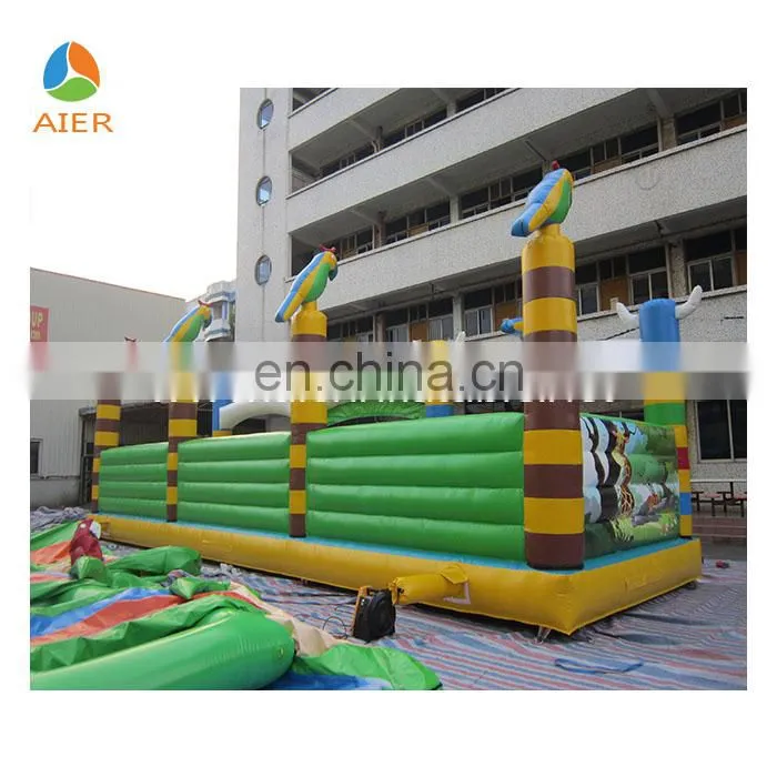 New desing Parrot inflatable giant fun city for kids