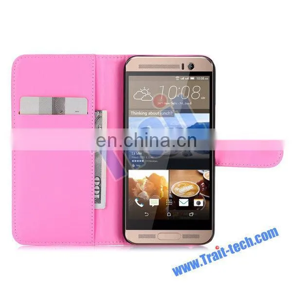 Low MOQ Mobile Phone Case Magnetic Flip Stand Case for HTC One Me
