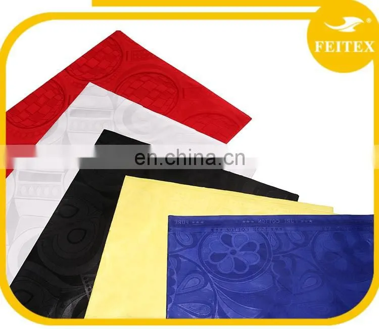 100% Cotton Textile Suit/Dress Fabric Bazin Riche Clothing Dubai Abaya For Sale Chinese Manufacturer