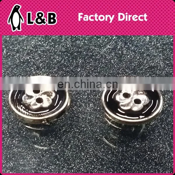 Popular Plastic Plating Button Point oil Concave flower Buntton