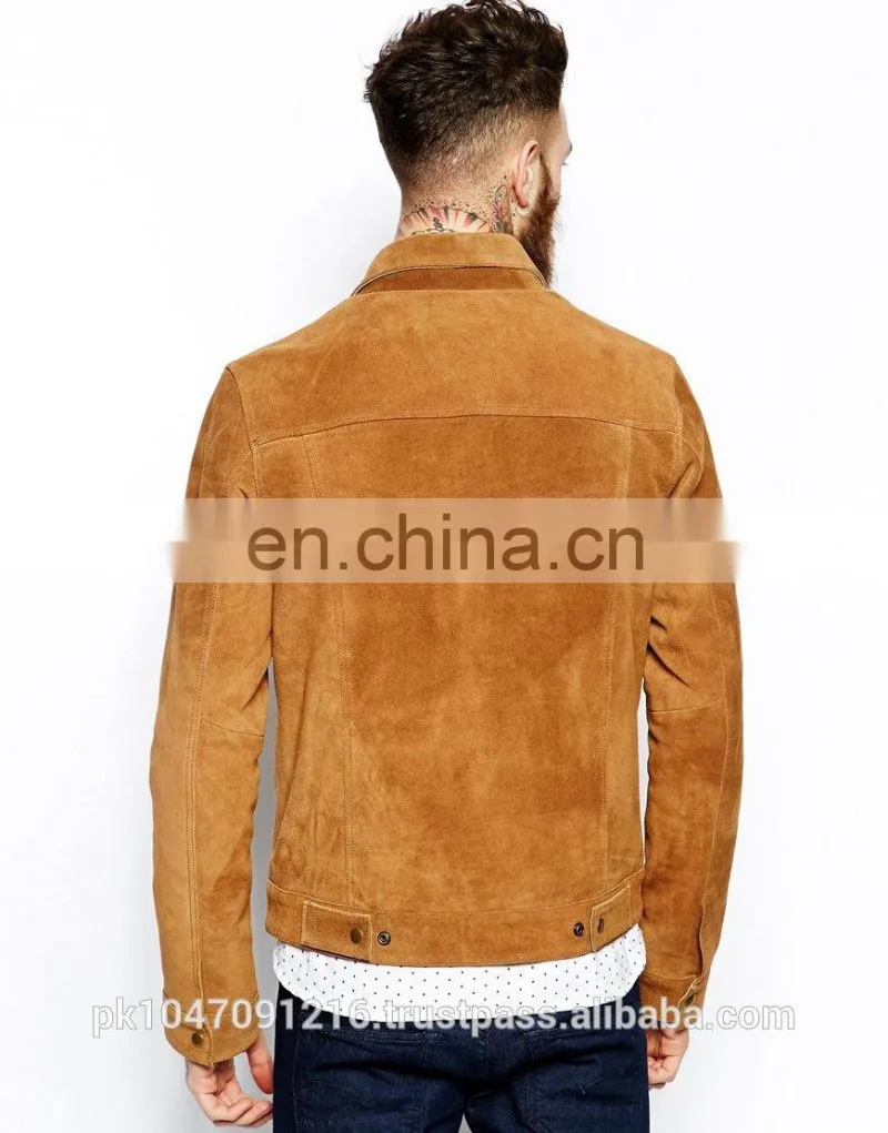 Men's Leather Jacket Latest 2015 design Seude Leather Jacket