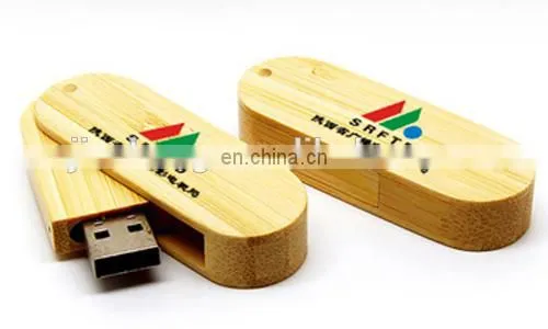 High quality wooden usb flash drive with custom printing