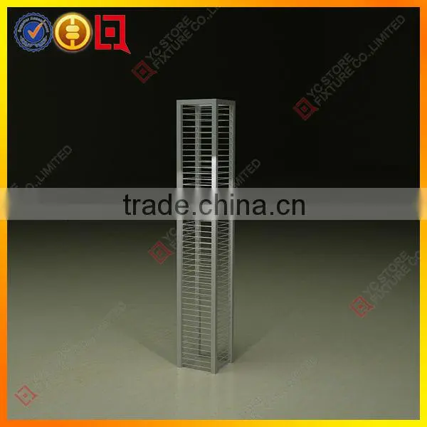 Square wire rack display